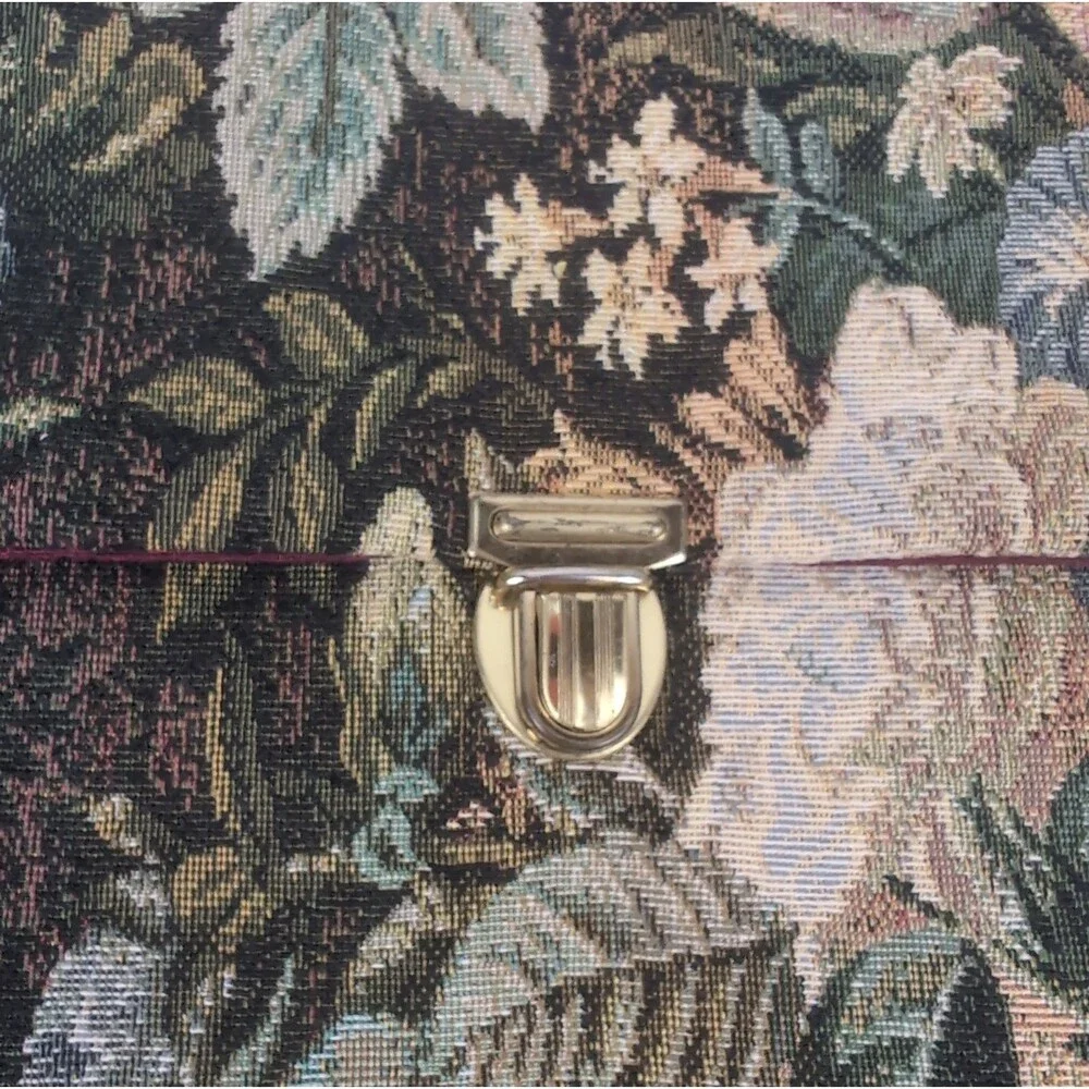 Vintage Charles of Laguna Floral Tapestry Laptop Bag & Accessories Grannycore